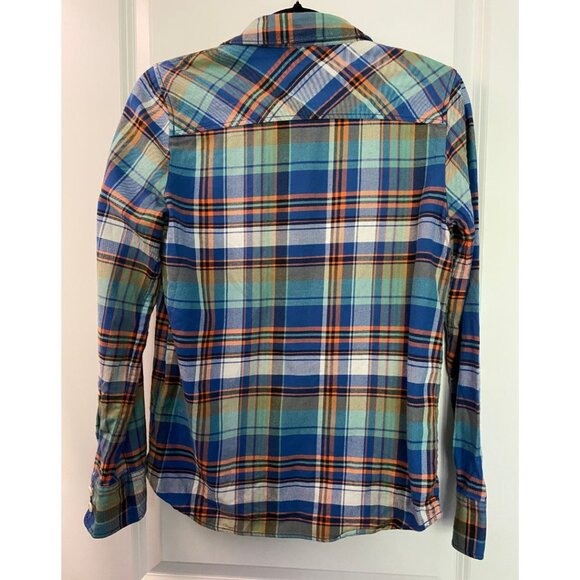 J.Crew Flannel Plaid Button Down "Boy" Style Women's Size 2 - Picture 2 of 4